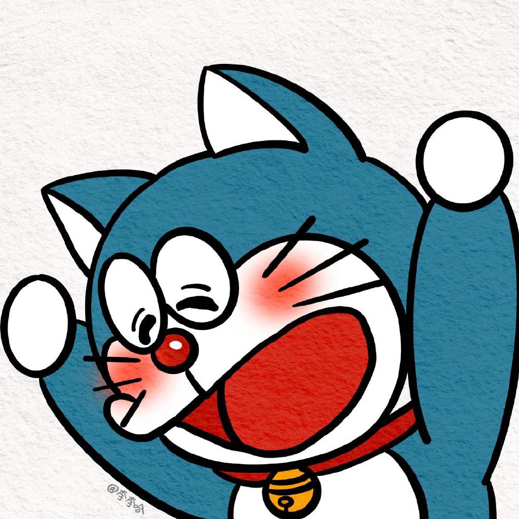 机器叮当猫头像简笔画-图2