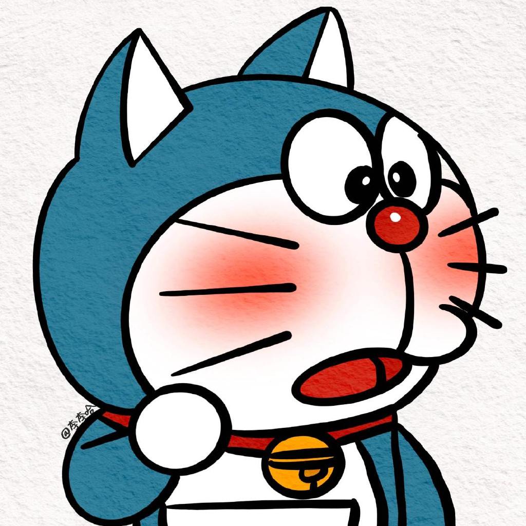 机器叮当猫头像简笔画-图4