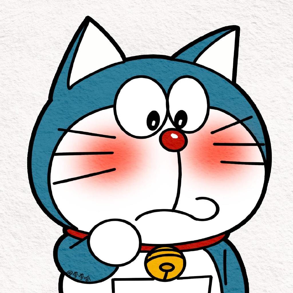 机器叮当猫头像简笔画-图9