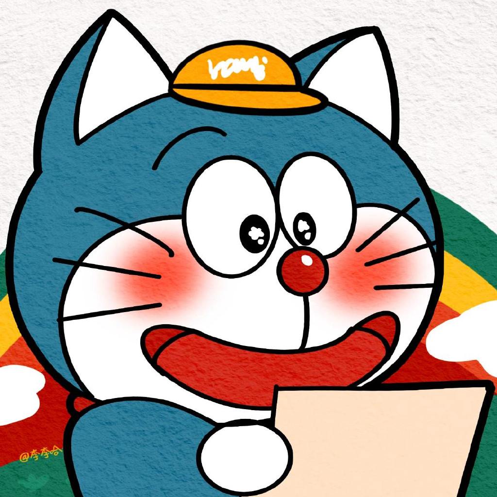 机器叮当猫头像简笔画-图12