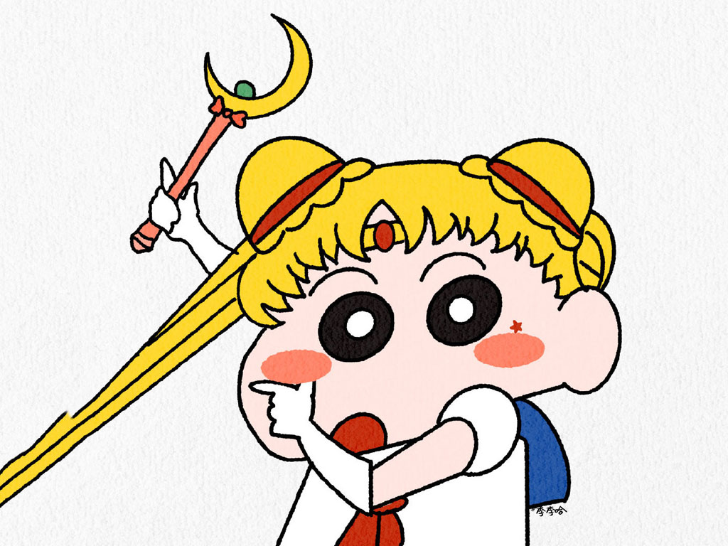 蜡笔小新头像简笔画-图9