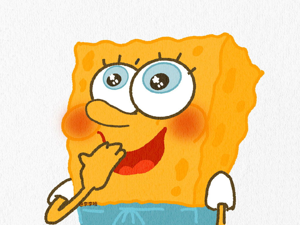 海绵宝宝头像简笔画-图12