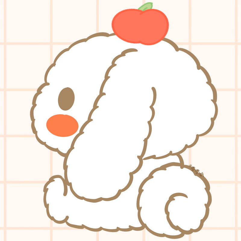 玉桂狗头像简笔画-图6