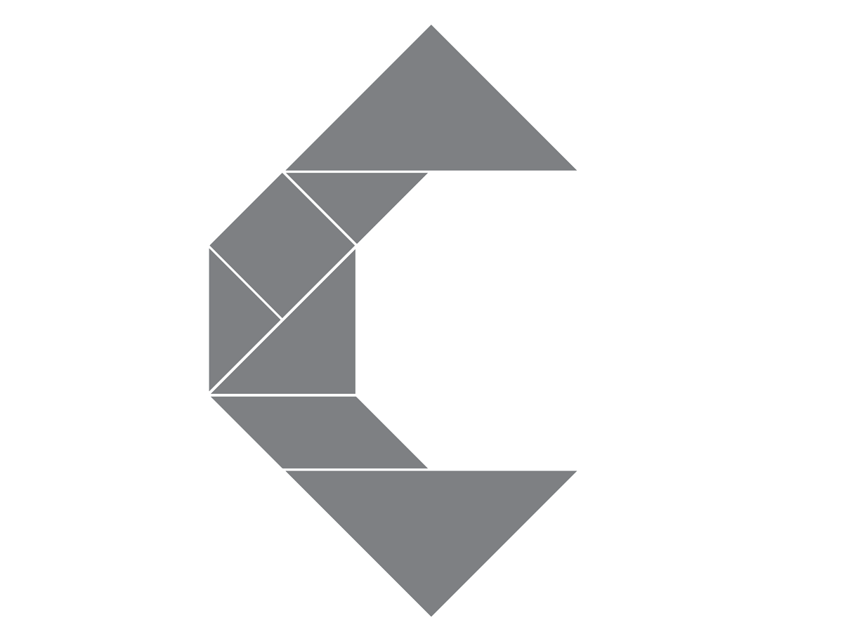 七巧板拼字母c的形解