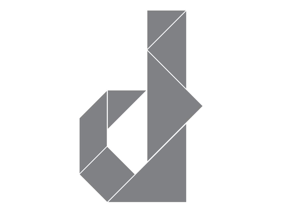 七巧板拼字母d的形解