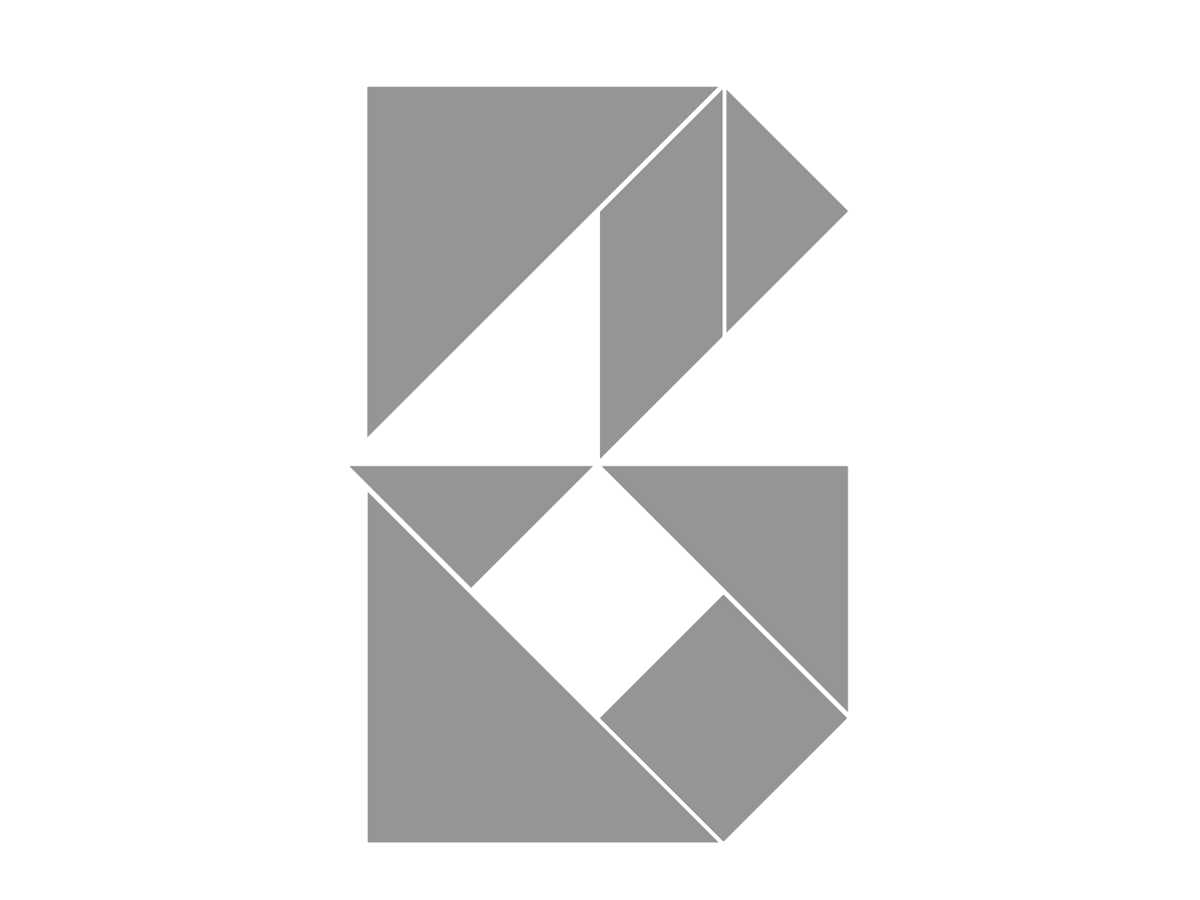 七巧板拼字母B的图解