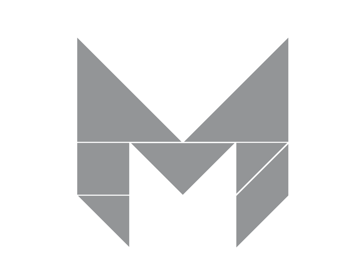 七巧板拼字母M的图解