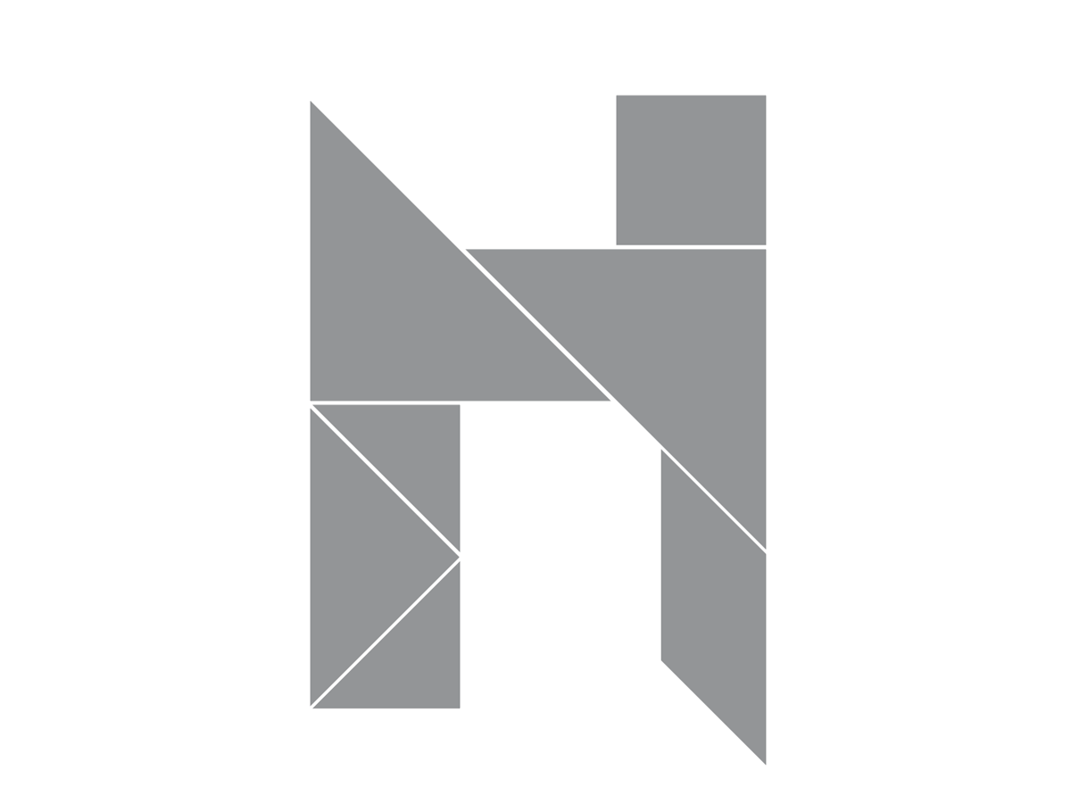 七巧板拼字母N的图解