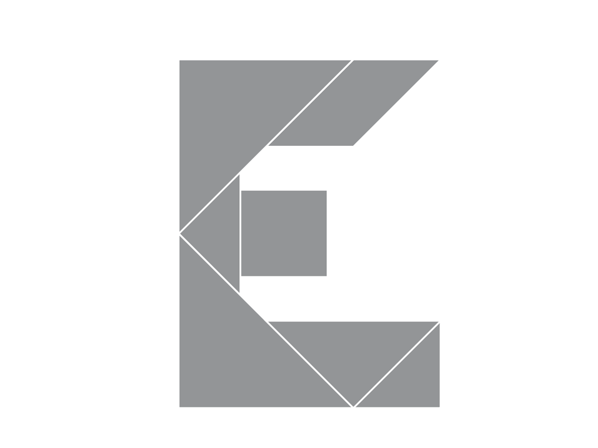 用七巧板拼字母E的方法图2