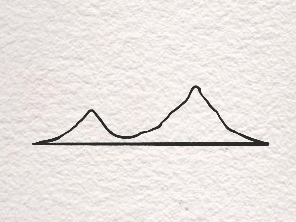 两种简单的山川简笔画画法-图2