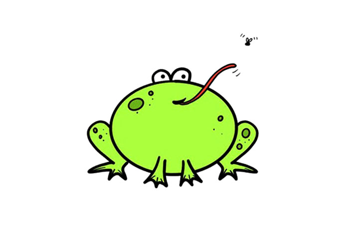 简单青蛙怎么画