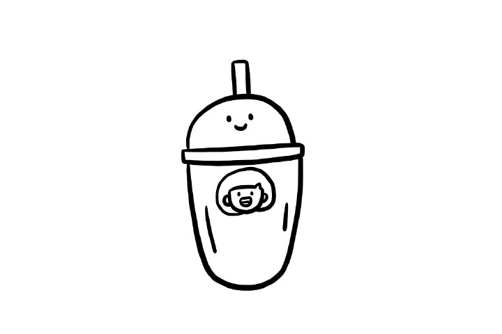草莓脆波波奶茶简笔画画法步骤-图4