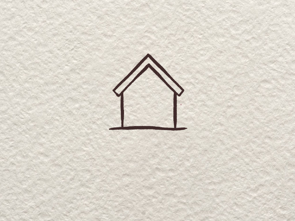 超级简单的房屋风景简笔画-图2