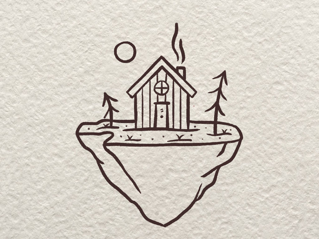 超级简单的房屋风景简笔画-图7