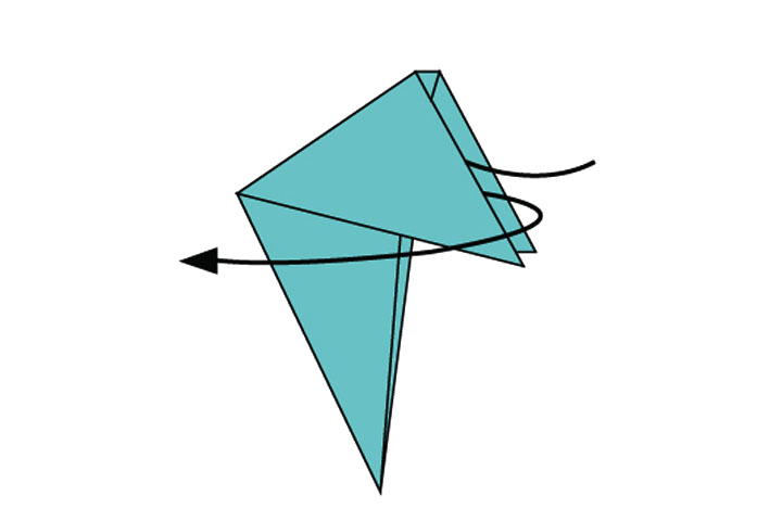 蝙蝠的折纸步骤图-图9