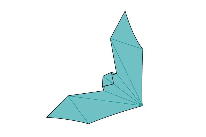 蝙蝠的折纸步骤图