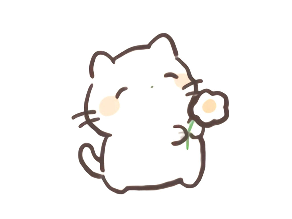 可爱小猫简笔画图片-图4