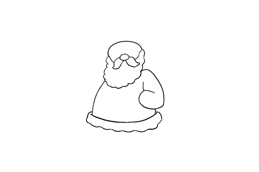 步骤8：从手臂上擦掉准线。