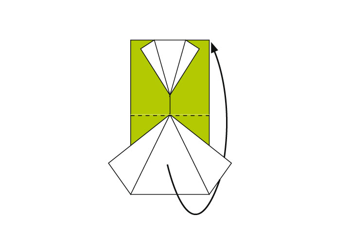 短袖衬衫折纸教程-图4