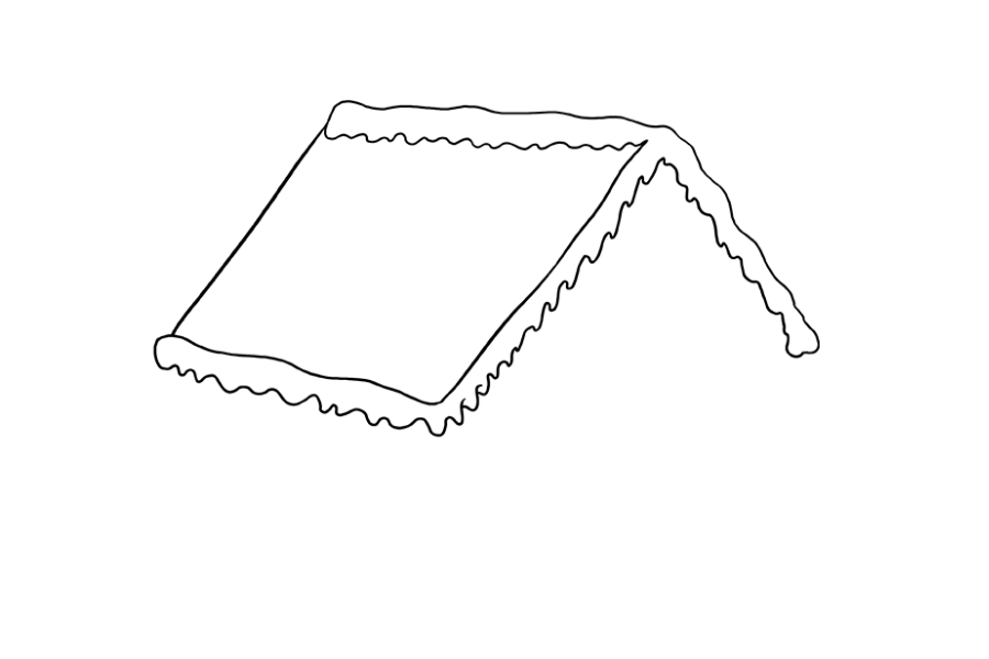 步骤5：从结冰内部擦除车顶线。