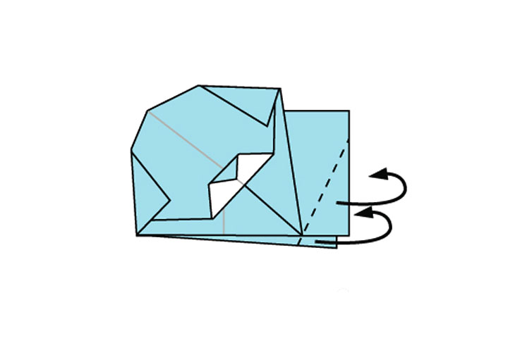 可爱小狗折纸教程-图10