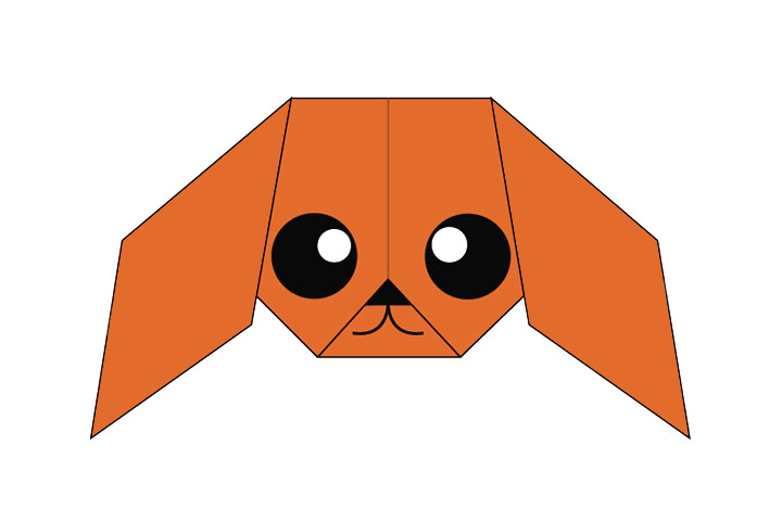 贵宾犬折纸教程