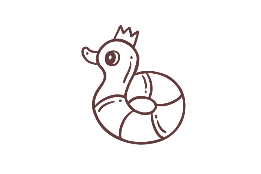 夏日小物简笔画图片