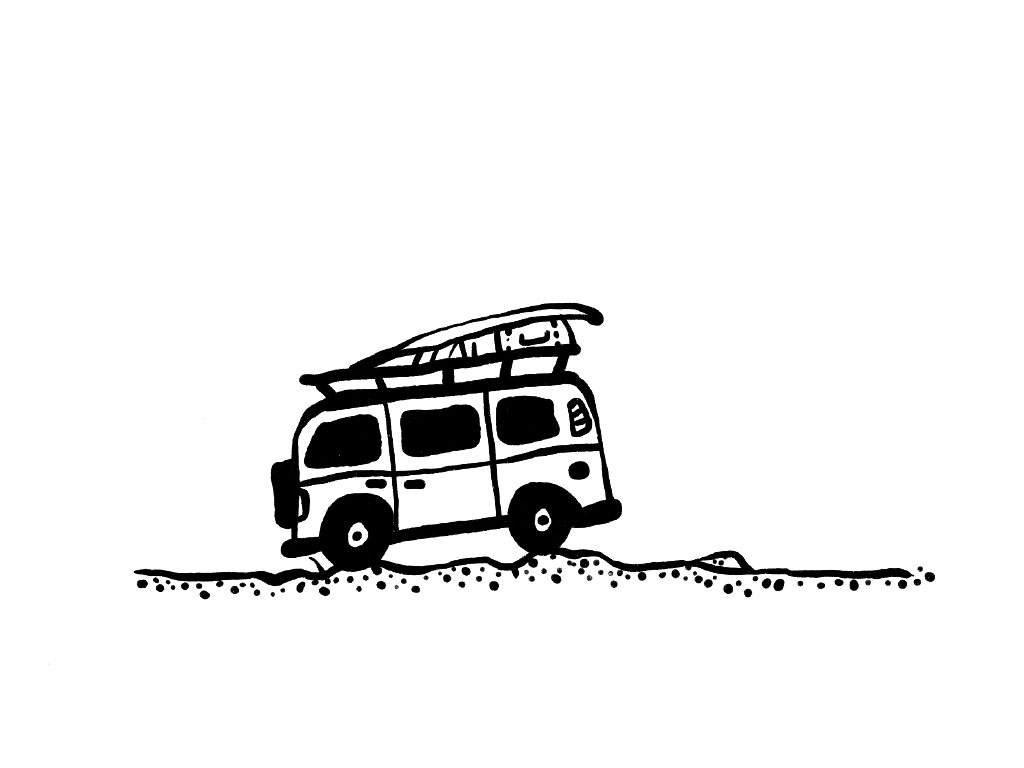 旅行的巴士简笔画画法-图5