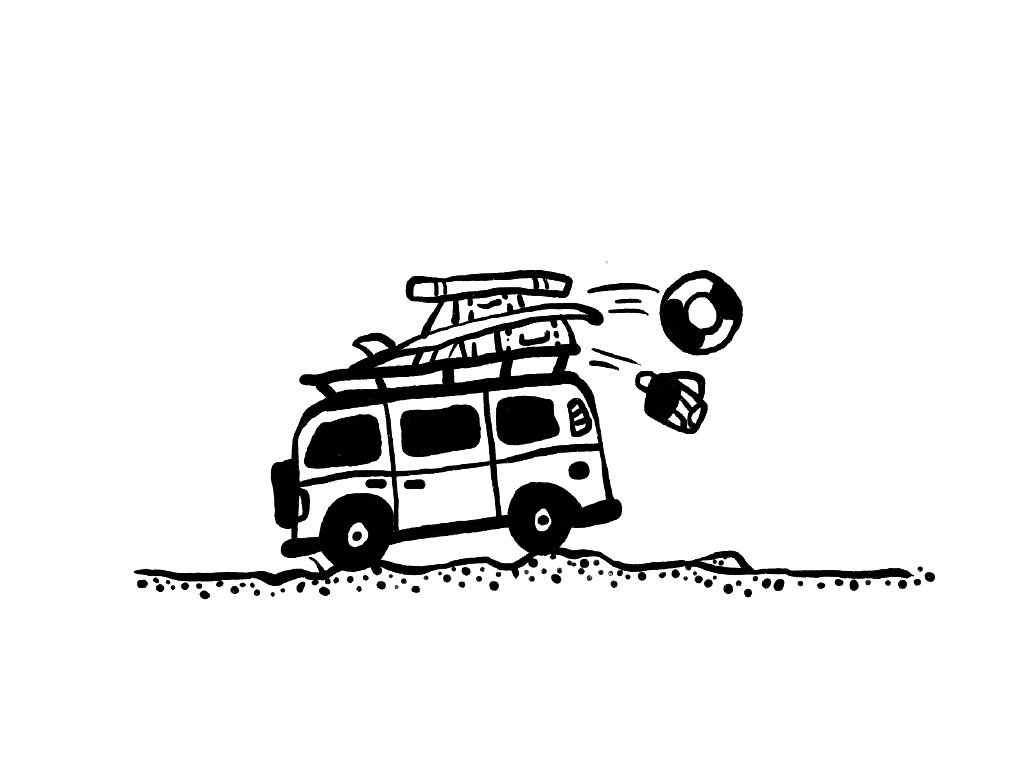 旅行的巴士简笔画画法-图7