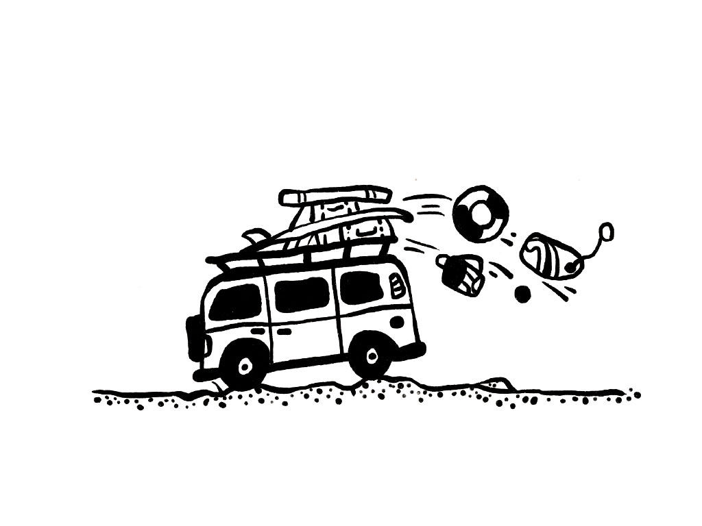 旅行的巴士简笔画画法-图8