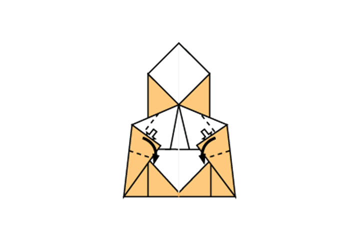 可爱浣熊折纸教程-图12
