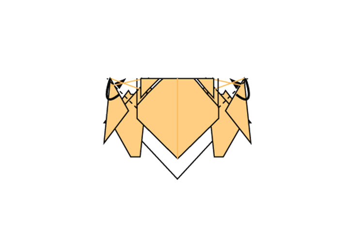 可爱浣熊折纸教程-图15