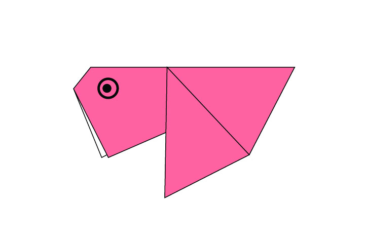 简单的金鱼折纸教程