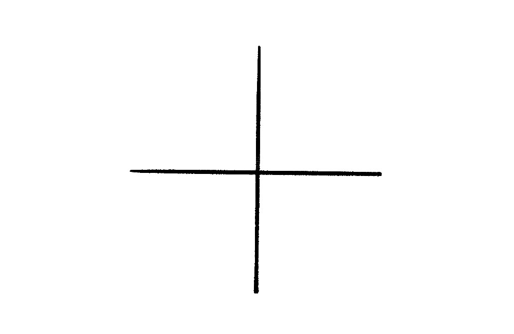 步骤1：首先，先写十字