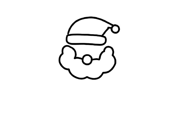 如何画可爱的圣诞老人简笔画-图3