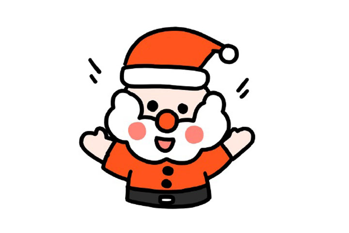 如何画可爱的圣诞老人简笔画