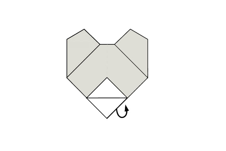 考拉头部折纸教程-图9