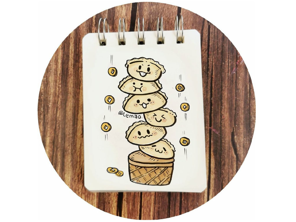 一组冬至简笔小画图片-图3