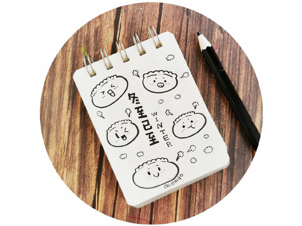 一组冬至简笔小画图片-图9