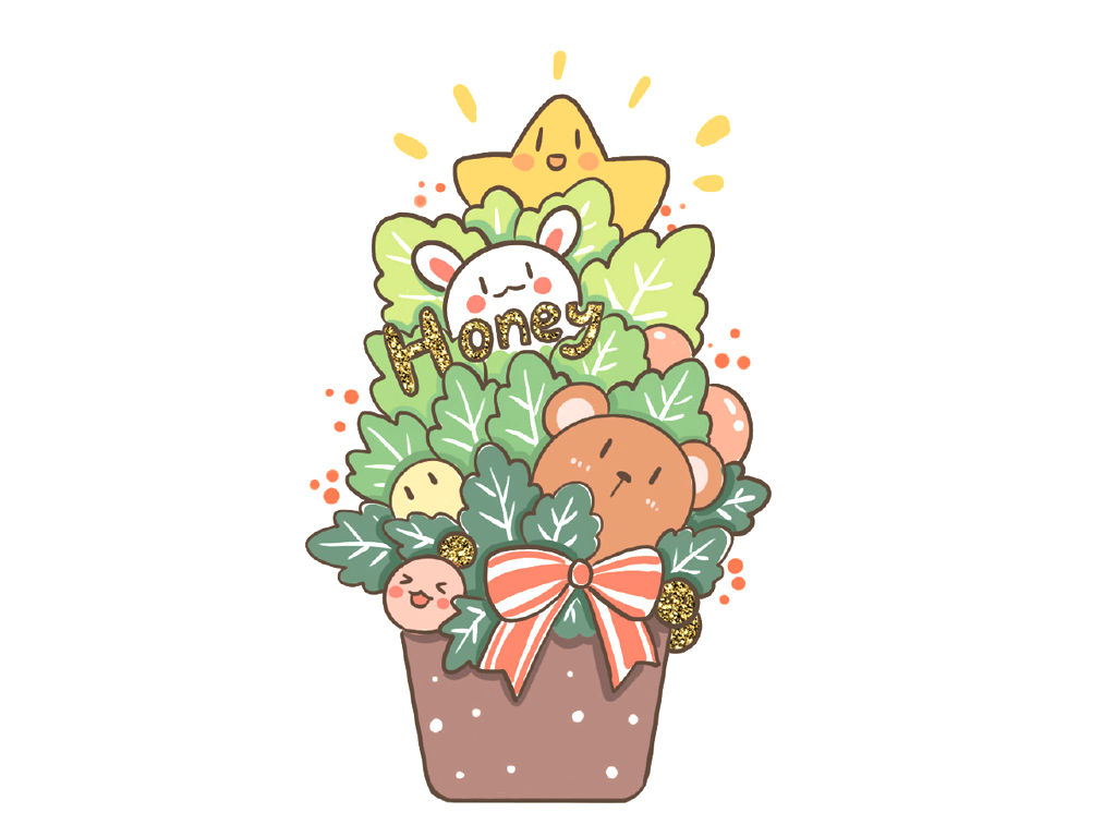 圣诞装饰花盆简笔画画法步骤