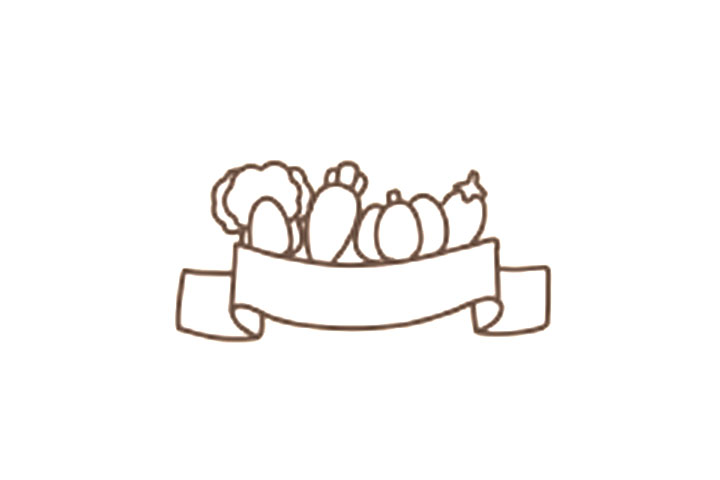 蔬菜简笔画画法步骤-图3