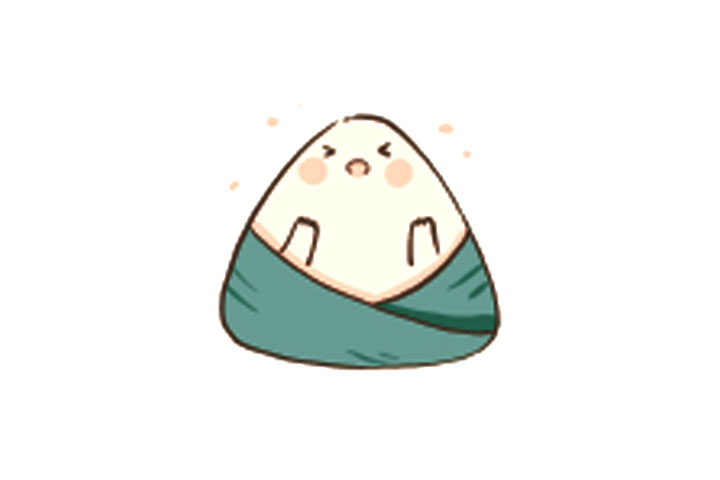 节庆主题元素简笔画端午节粽子