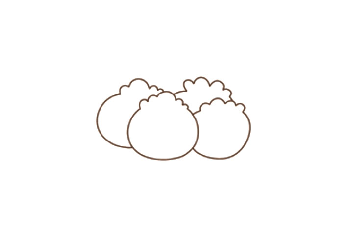 节庆主题元素简笔画冬至饺子-图3