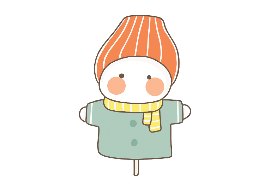 雪人玩偶简笔画画法步骤