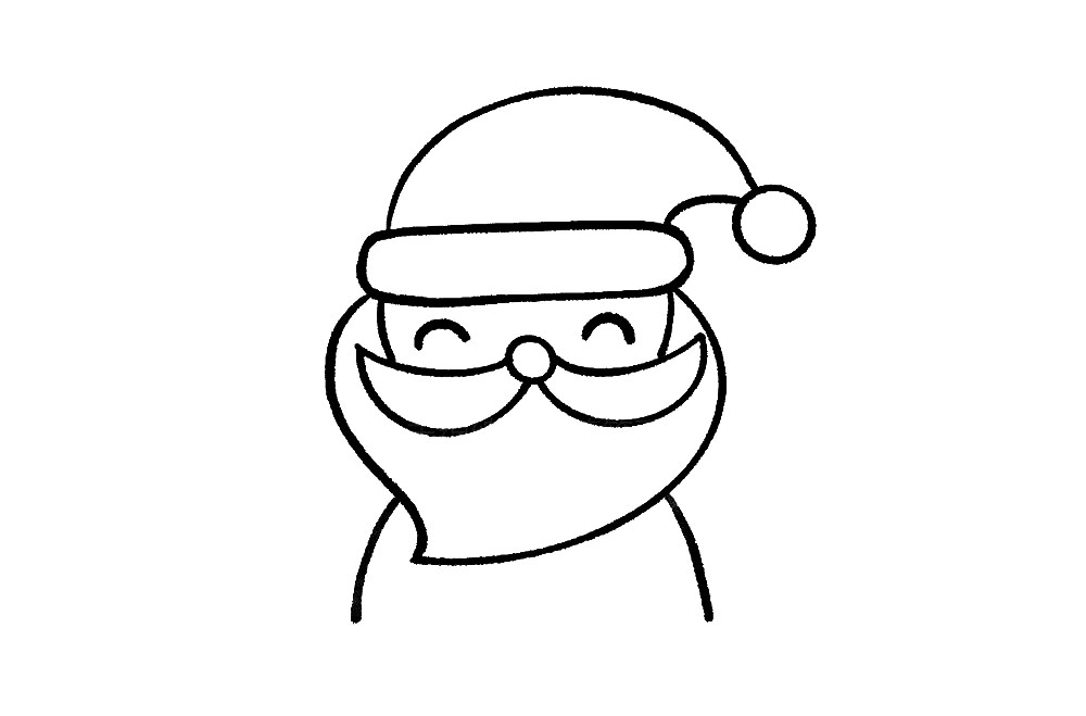 步骤6：接着，两条斜线画出身体部分