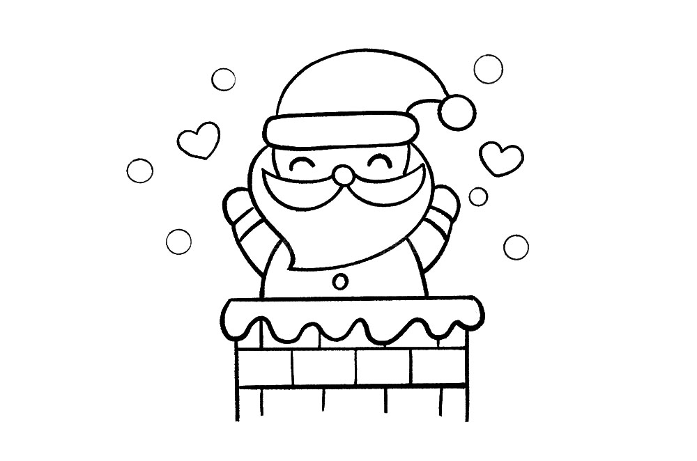 步骤11：我们可以在空白处添加雪花和桃心做装饰