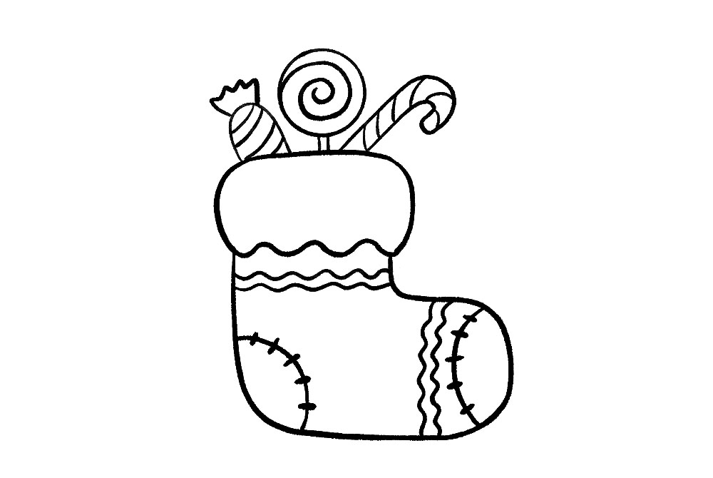 步骤7：最后，画上自己想要的礼物吧，注意有遮挡关系哦