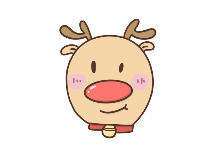 四步画可爱麋鹿