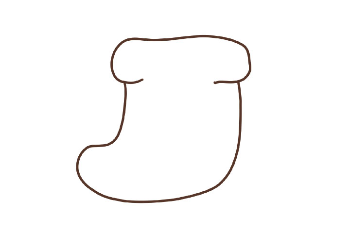 四步画可爱圣诞袜-图2