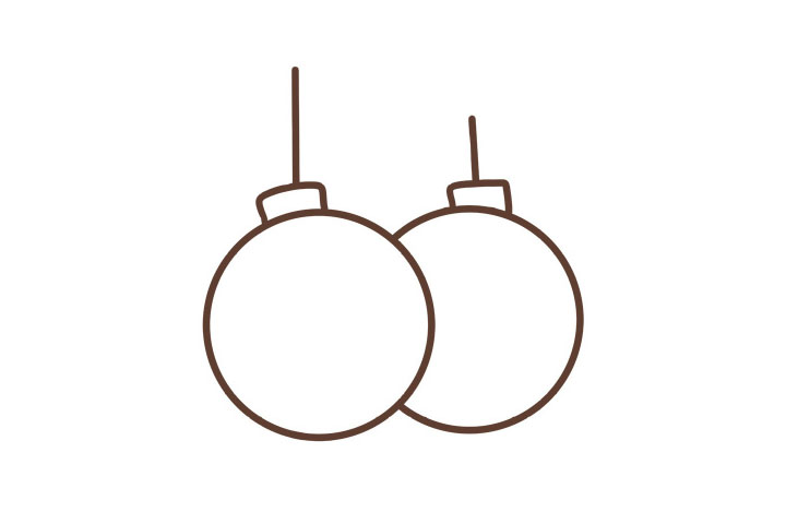 圣诞装饰彩球的画法-图2